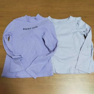 長袖　紫　２枚　120(Tシャツ/カットソー)