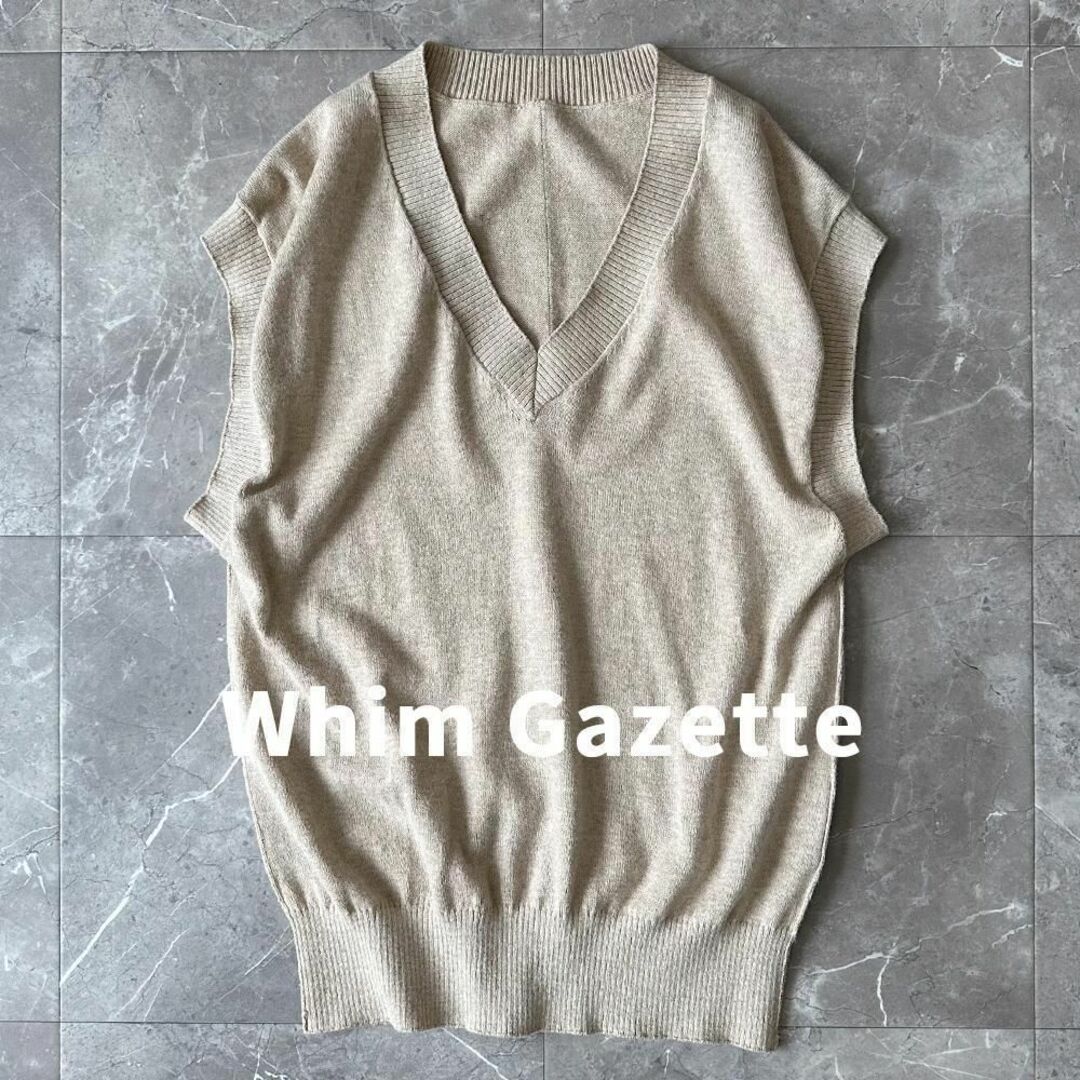 美品　Whim Gazette ノースリーブニット　ニットベスト