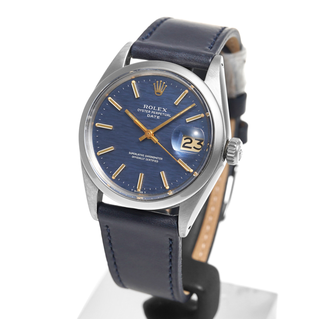 ROLEX オイスターパーペチュアル デイト Ref.1500 ブルーミストダイヤル アンティーク品 メンズ 腕時計