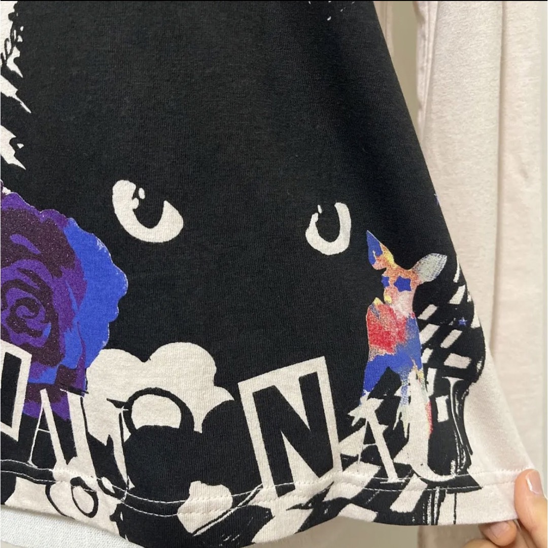 ScoLar(スカラー)の∇982 スカラー 黒猫ちゃん ピンク レディースのトップス(Tシャツ(長袖/七分))の商品写真