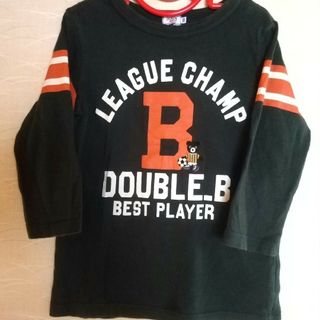 ダブルビー(DOUBLE.B)のダブルビー  長袖(七分袖)サッカー⚽️Tシャツ  130サイズ(Tシャツ/カットソー)