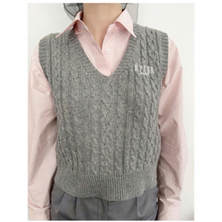 エピヌ(épine)のepine ÉPINE PARIS knit vest gray(ベスト/ジレ)