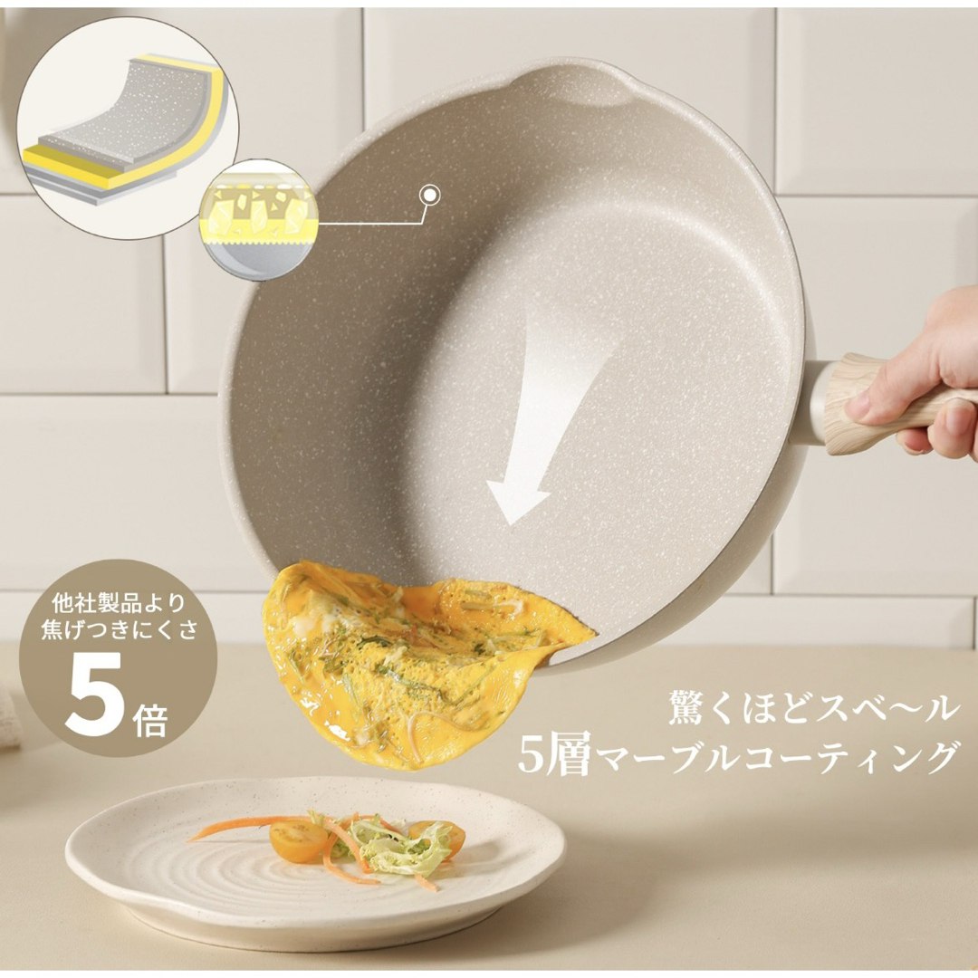 カローテ CAROTE フライパン 深型 26cm インテリア/住まい/日用品のキッチン/食器(鍋/フライパン)の商品写真