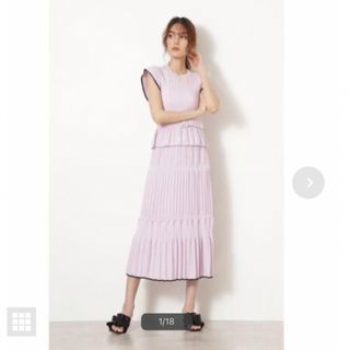 ジルスチュアート(JILLSTUART)のお値下げ！新品未使用タグ付き♡JILLジルスチュアート♡ペギーニットセットアップ(ロングワンピース/マキシワンピース)