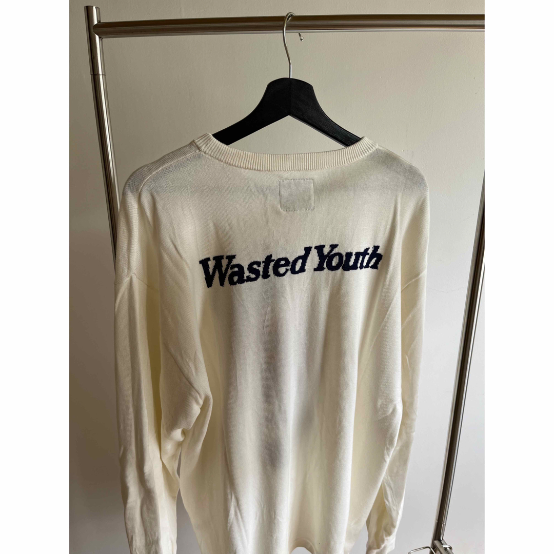 HUMAN MADE(ヒューマンメイド)のサイズXL wasted youth budweiser knit メンズのトップス(ニット/セーター)の商品写真