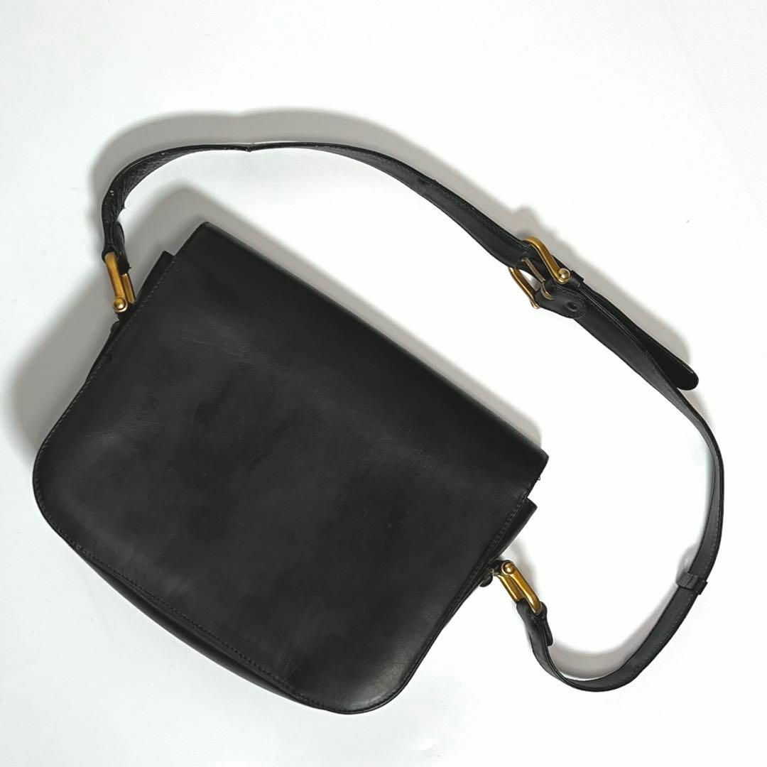 CELINE 馬車金具 ショルダーバッグ レザー オールドセリーヌ 希少品-