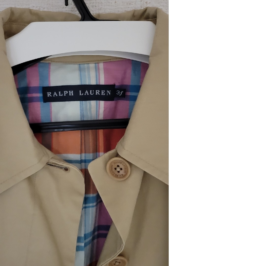Ralph Lauren(ラルフローレン)の売れました Ralph Lauren ラルフローレンステンカラーコート ベージュ レディースのジャケット/アウター(ロングコート)の商品写真