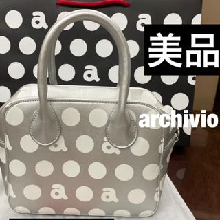 アルチビオ(archivio)の【美品】可愛い　アルチビオ　archivio カートバッグ　シルバー(バッグ)