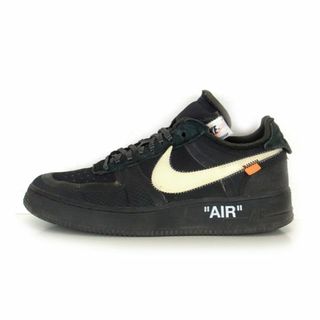 NIKE ナイキ ×OFF-WHITE AIR FORCE 1 LOW AO4606-001 オフホワイト エアフォースワン ローカットスニーカー 26.5cm/US9.5 ブラック