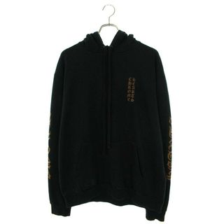 クロムハーツ(Chrome Hearts)のクロムハーツ  SWTSHRT PLVR 袖ロゴプリントプルオーバーパーカー メンズ M(パーカー)