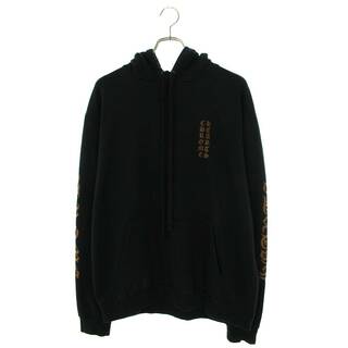 クロムハーツ(Chrome Hearts)のクロムハーツ  SWTSHRT PLVR 袖ロゴプリントプルオーバーパーカー メンズ M(パーカー)