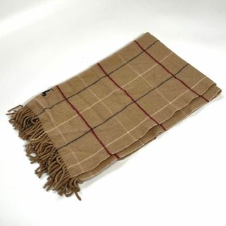 バーバリー(BURBERRY)の【美品】 BURBERRY ロンドン ショール ウール 小物　チェック柄(マフラー/ショール)