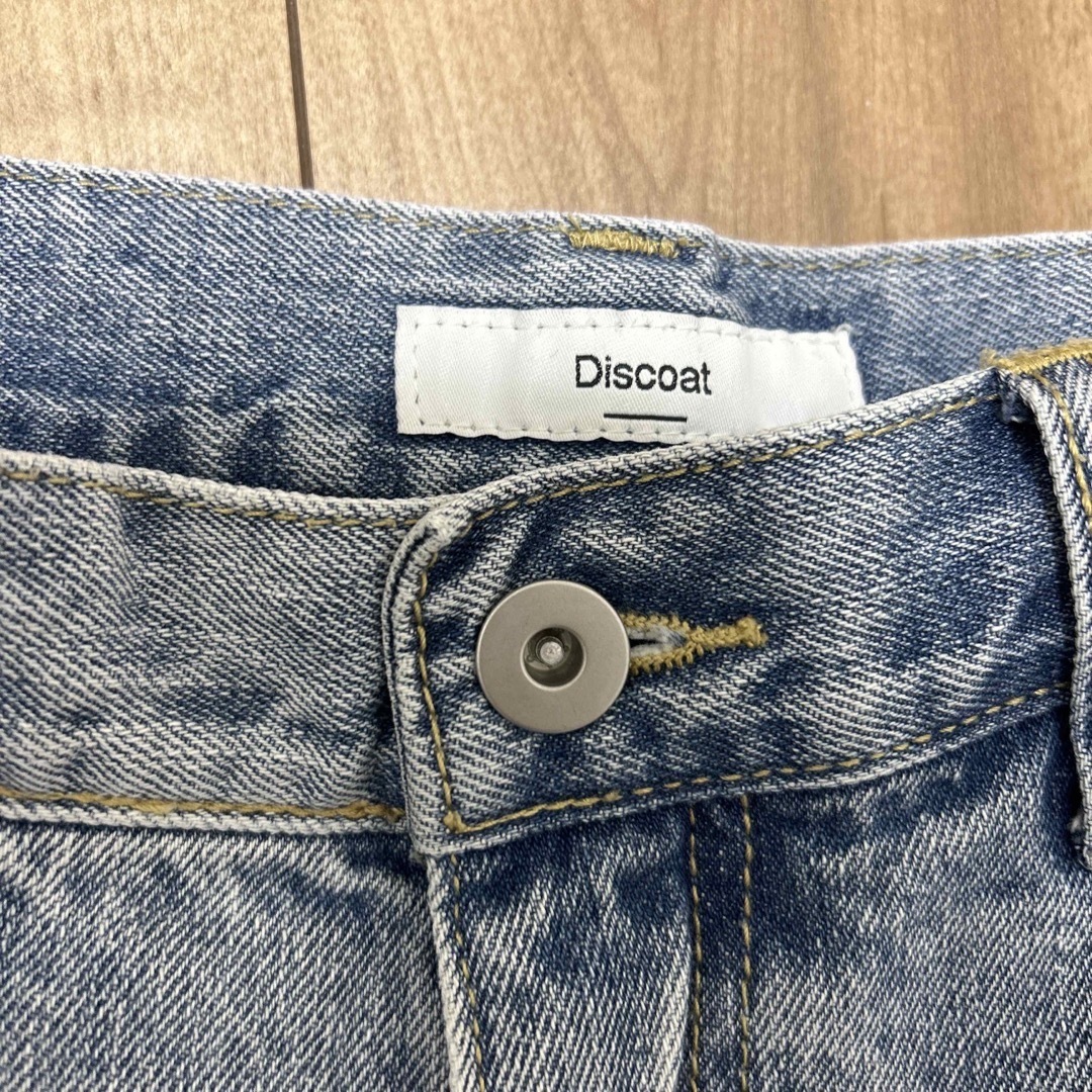 美品　discoat USコットンデニムストレートパンツ 2