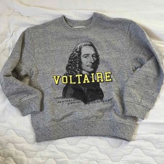 ザディグエヴォルテール(Zadig&Voltaire)のZADIG&VOLTARE kids スウェット グレー　ザディグ&ボルテール(Tシャツ/カットソー)