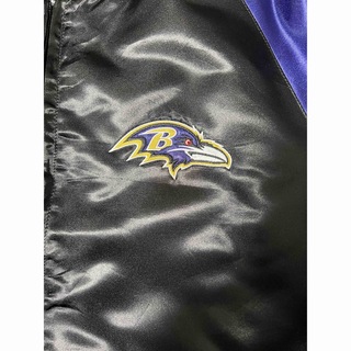 RAVENS スタジャン NFL 黒 紫 中綿ジャケット アウター ブルゾンの通販