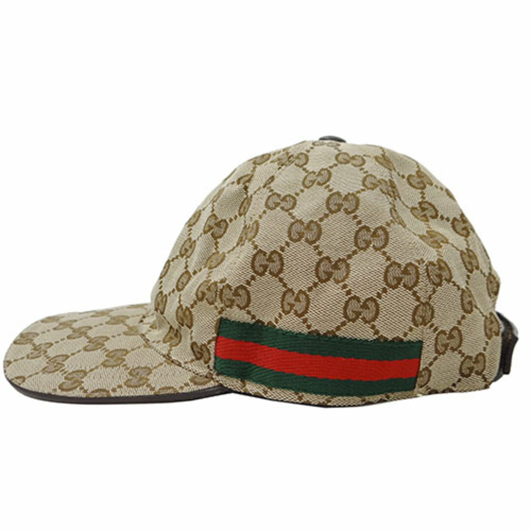 Gucci(グッチ)のグッチ GUCCI 帽子 ユニセックス ブランド
   キャンバス GGキャンバス ベースボールキャップ ベージュ ブラウン 200035 おしゃれ  【中古】 レディースの帽子(その他)の商品写真