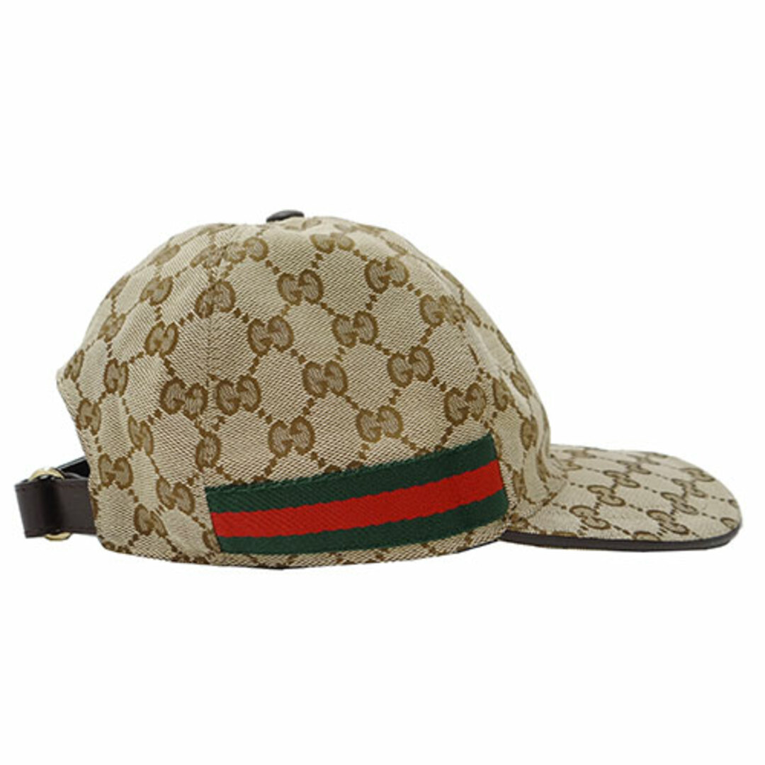 Gucci(グッチ)のグッチ GUCCI 帽子 ユニセックス ブランド
   キャンバス GGキャンバス ベースボールキャップ ベージュ ブラウン 200035 おしゃれ  【中古】 レディースの帽子(その他)の商品写真