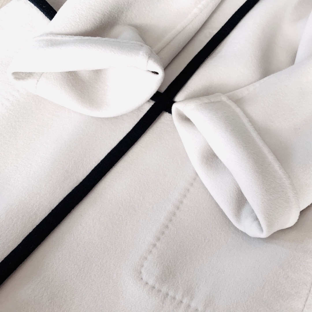 極綺麗‼️最高級 白タグ マックスマーラ カシミヤアンゴラコート