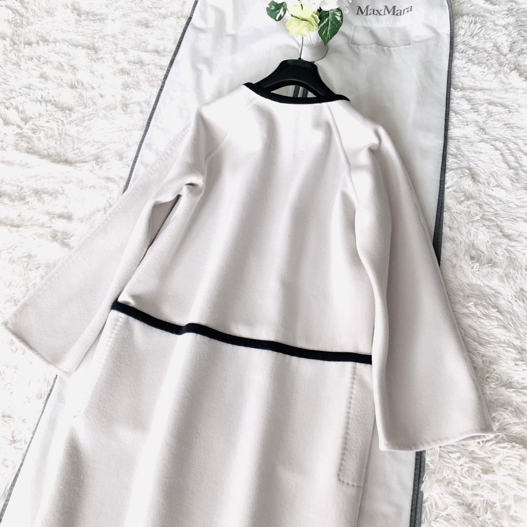 極綺麗‼️最高級 白タグ マックスマーラ クチートアマーノふんわり コート