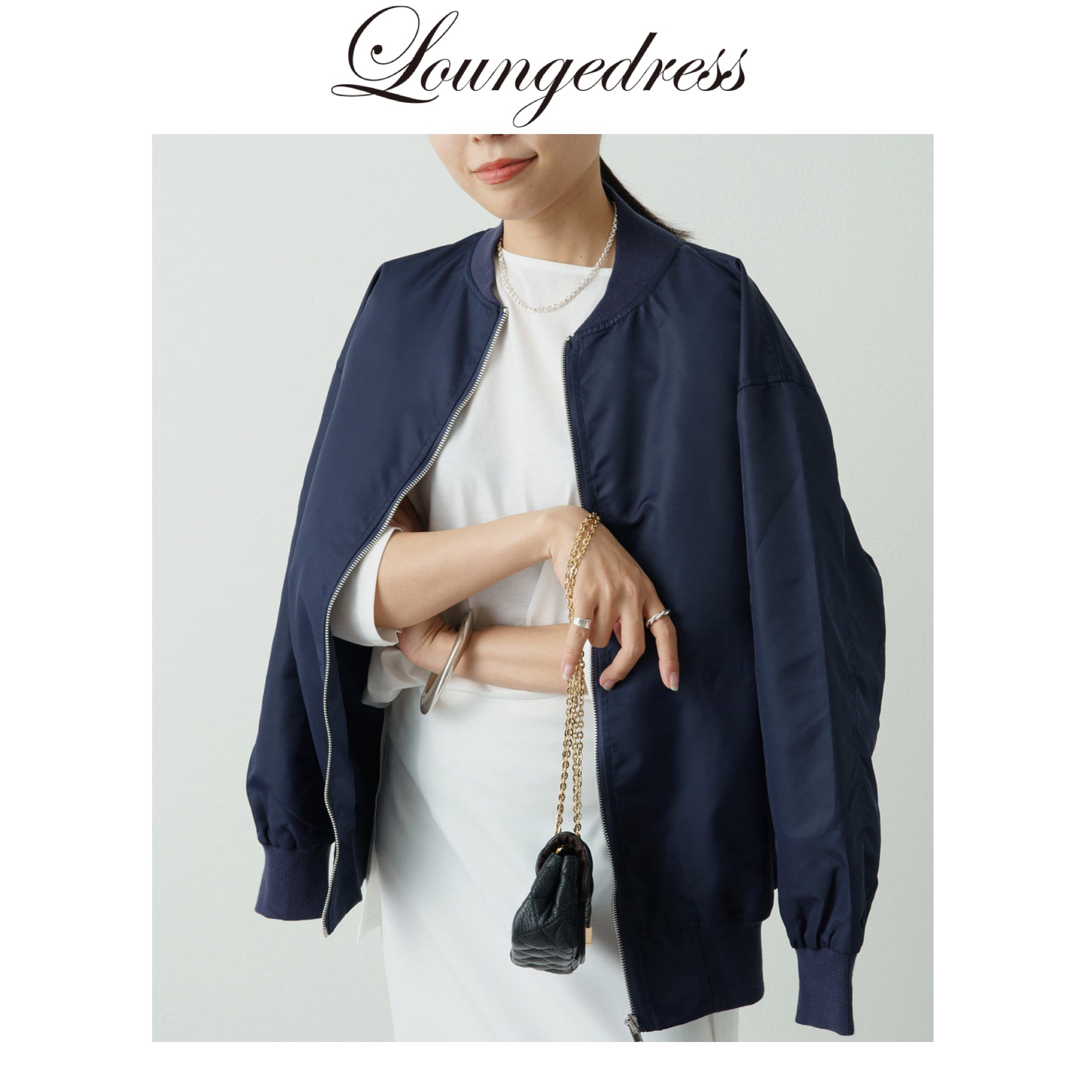 Loungedress　MA-1　ネイビー　ブルゾン　新品　ラウンジドレス