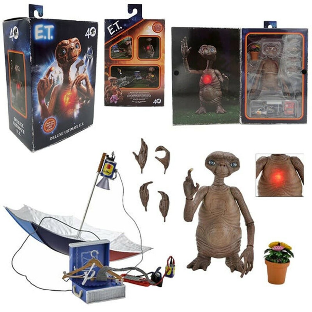 E.T. 7"アクションフィギュア デラックス E.T. with LED エンタメ/ホビーのフィギュア(SF/ファンタジー/ホラー)の商品写真