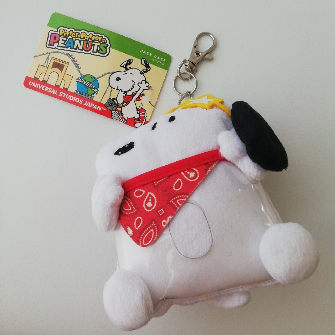 SNOOPY - USJ ユニバ スヌーピー パスポーチ パスケース リール 定期