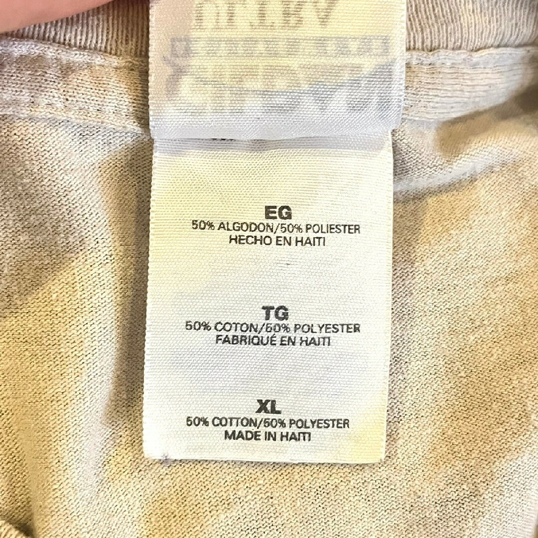 GILDAN(ギルタン)のGILDAN　プリントTシャツ ベージュ　バックプリント　/Y2273 メンズのトップス(Tシャツ/カットソー(半袖/袖なし))の商品写真