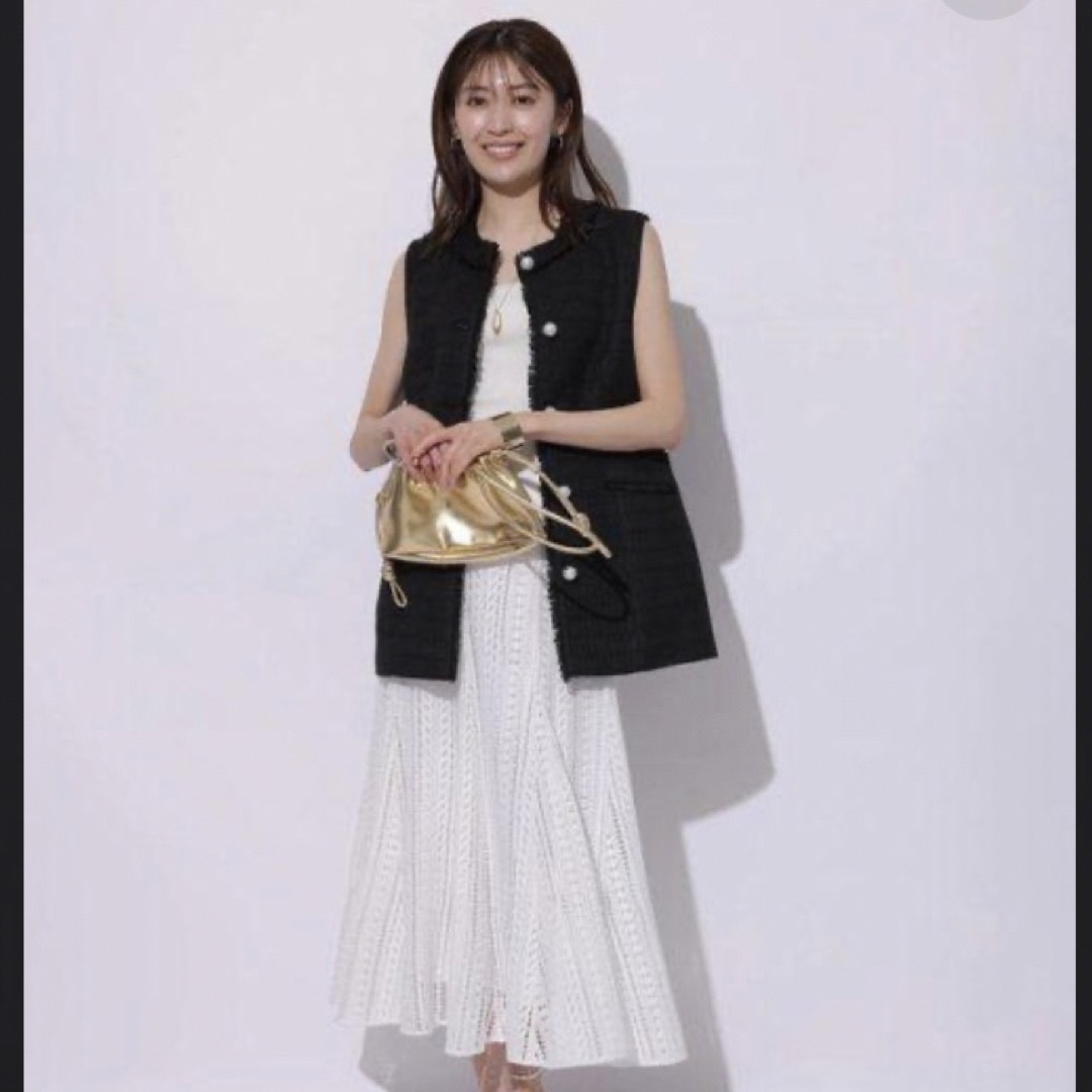 新品❣️ストライプレース マーメイドスカート