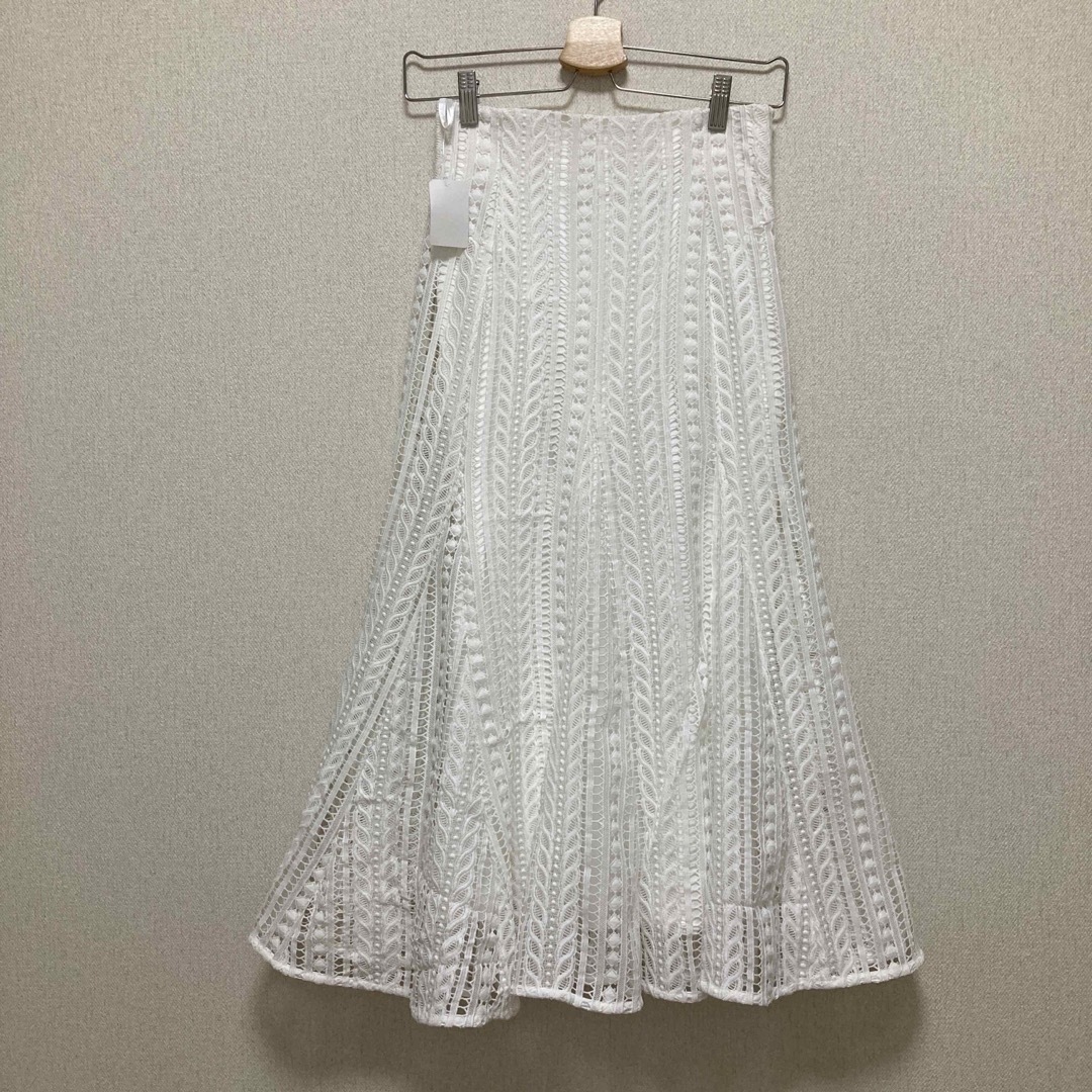 新品❣️ストライプレース マーメイドスカート