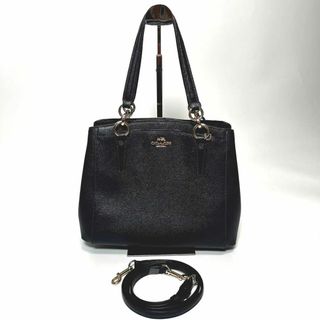 コーチ(COACH)の【美品】 コーチ 2WAYハンドバッグ ショルダーバッグ ネイビー 57847(ショルダーバッグ)