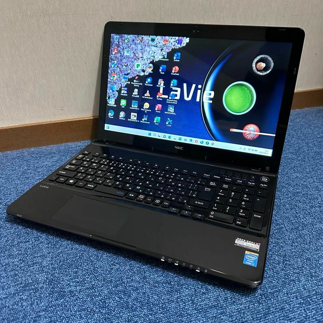 爆速✨Core i7✨メモリ16GB✨新品SSD1TB+HDD✨NECノート - ノートPC