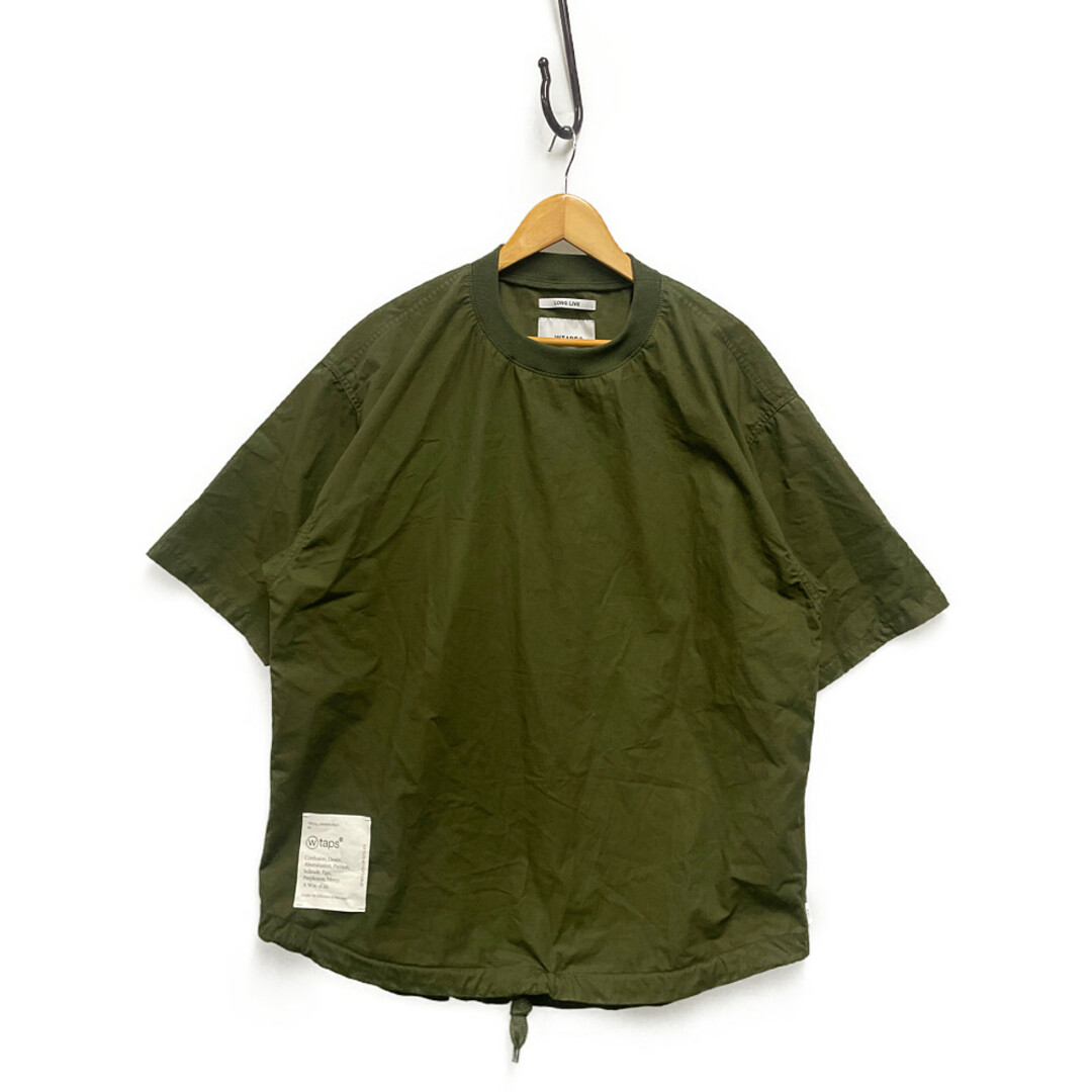 約575cm着丈WTAPS ダブルタップス 23SS SMOCK /SS/ COTTON, WEATHER スモック 半袖Ｔシャツ サイズ 3 正規品 / 32045