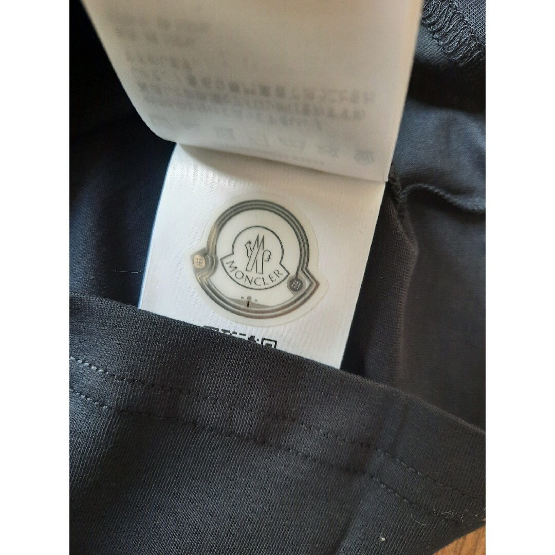 ⭐2023SS/新品 MONCLER ロゴTシャツ ブラック 12A/XS