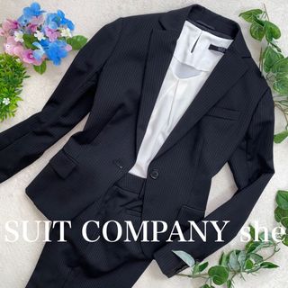 スーツカンパニー(THE SUIT COMPANY)のSUIT COMPANY she 使用感のない美品　上M位・下S位　ストレッチ(スーツ)