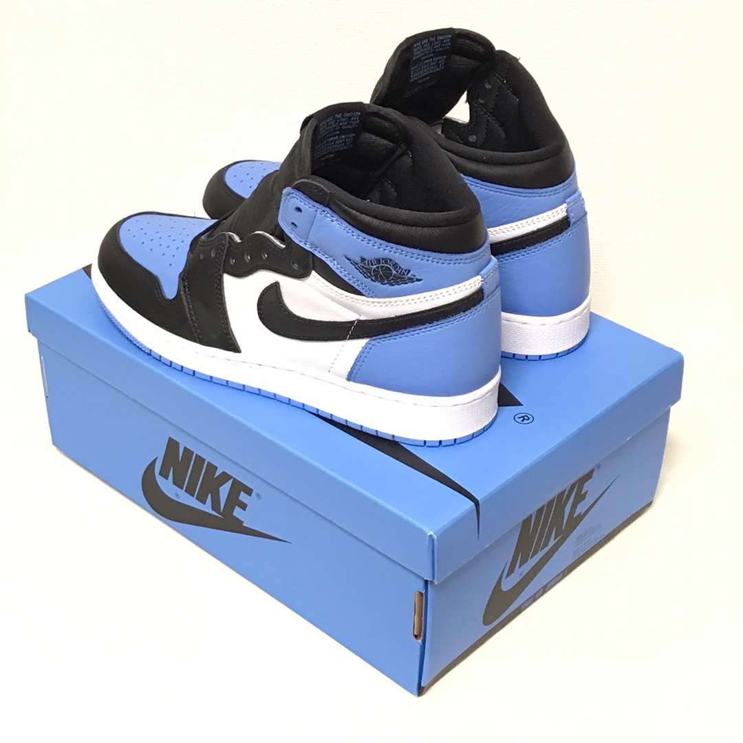 【24cm】NIKE AIR JORDAN 1 HIGH OG GS つま黒 青