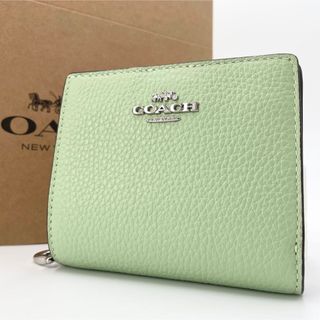 COACH【新品 未使用 希少色】コーチ 折り財布 二つ折り財布 PAPAYA