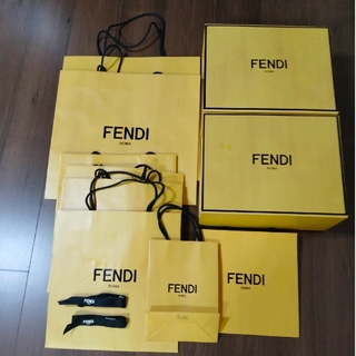 フェンディ(FENDI)のFENDIフェンディ空き箱２箱 紙袋８枚 リボン２個(ショップ袋)