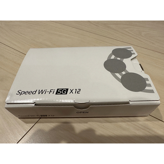エヌイーシー(NEC)のWiMAX Speed Wi-Fi 5G X12 (新品未使用未開封)(PC周辺機器)