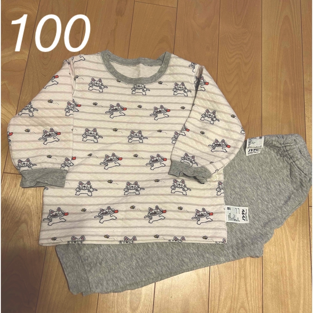 UNIQLO(ユニクロ)のUNIQLO キルトパジャマ　ノンタン　100 キッズ/ベビー/マタニティのキッズ服女の子用(90cm~)(パジャマ)の商品写真