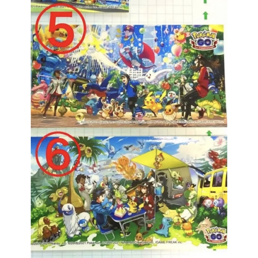 ポケモンセンター限定 ポケモンGO 5周年記念 ステッカー ポケモンセンター限定 ポケモンGO 5周年記念 ステッカー