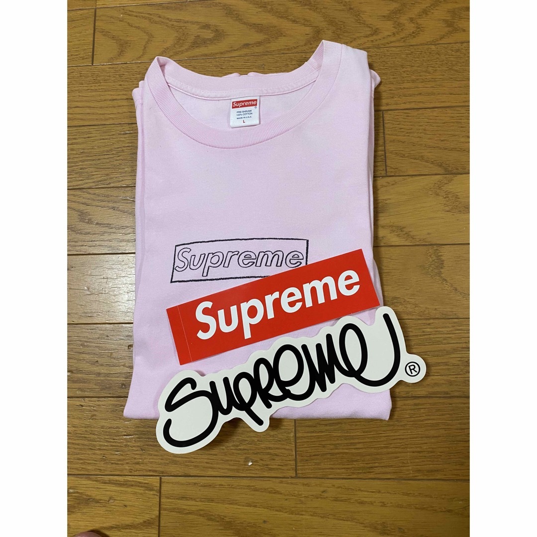 Supreme - supreme kaws chalk box logo tee Lサイズの通販 by mana's