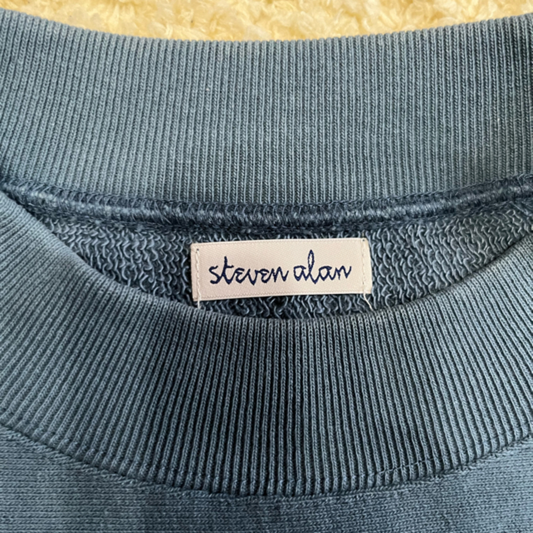 steven alan(スティーブンアラン)のSTEVEN ALAN スウェット　スティーブンアラン　ブルー系　日本製 メンズのトップス(スウェット)の商品写真