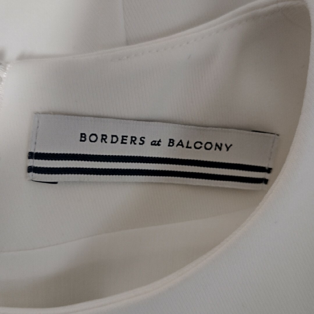 BORDERS at BALCONY TWILL TOP ブラウス ボーダー