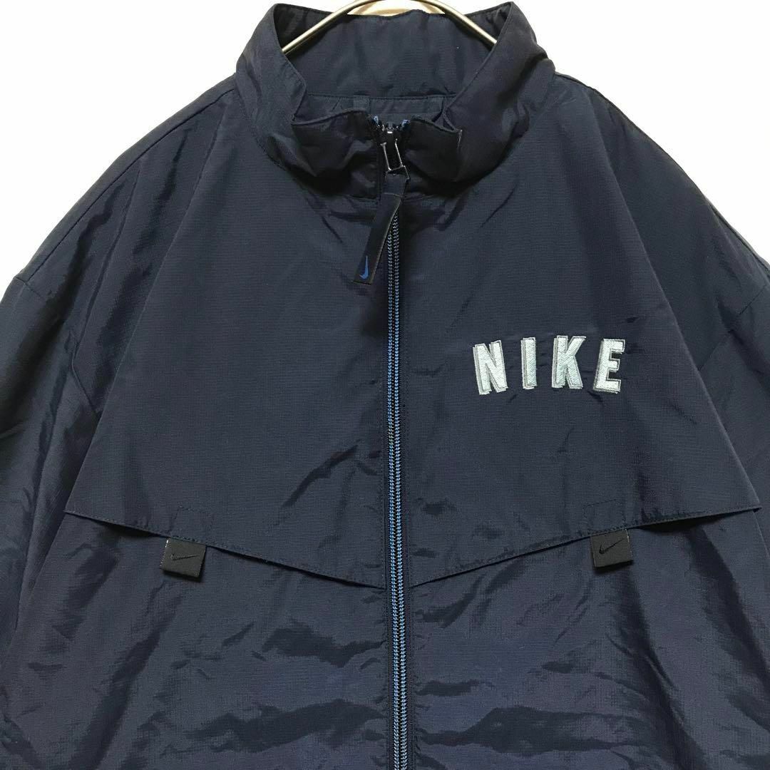 90s y2k NIKE ナイキ ナイロンジャケット バックロゴ