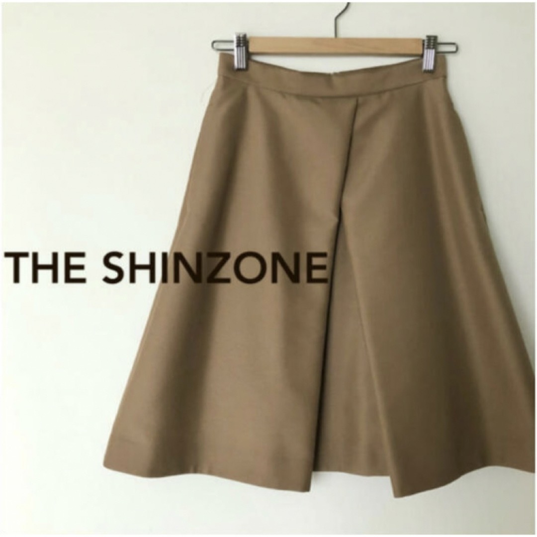 THE SHINZONE シンゾーン タック スカート キャメル