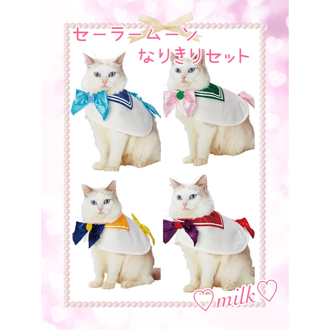 【新商品】 ケープ セーラームーン なりきり セット ペット 犬 猫 可愛い その他のペット用品(猫)の商品写真