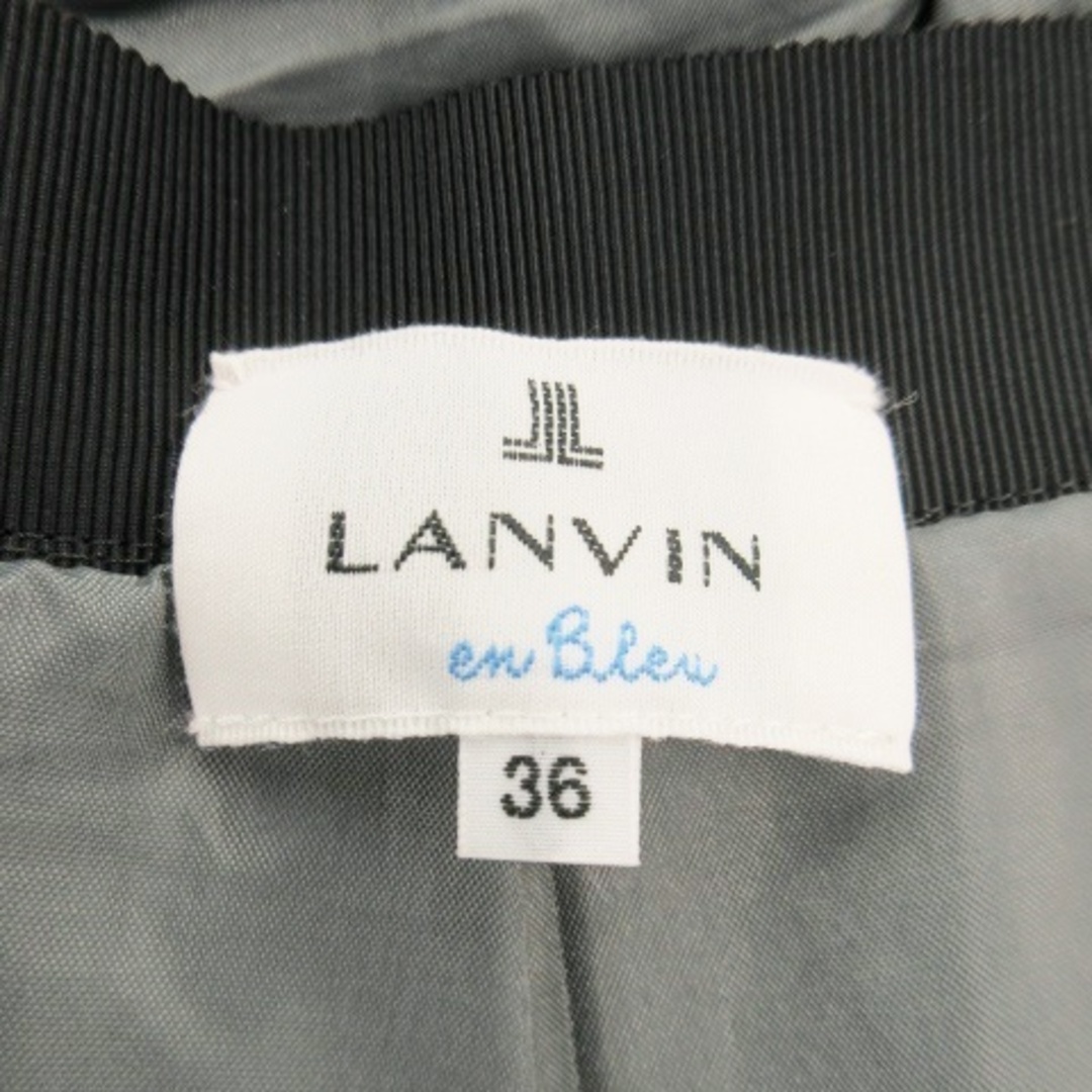 LANVIN en Bleu(ランバンオンブルー)のランバンオンブルー パンツ ショート キュロット ヒョウ柄 厚手 36 グレー レディースのパンツ(キュロット)の商品写真