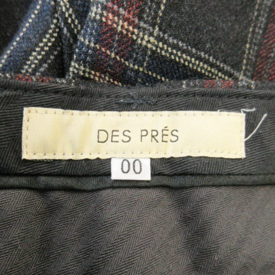 DES PRES(デプレ)のデプレ パンツ スラックス テーパード アンクル ウール チェック 00 グレー レディースのパンツ(その他)の商品写真