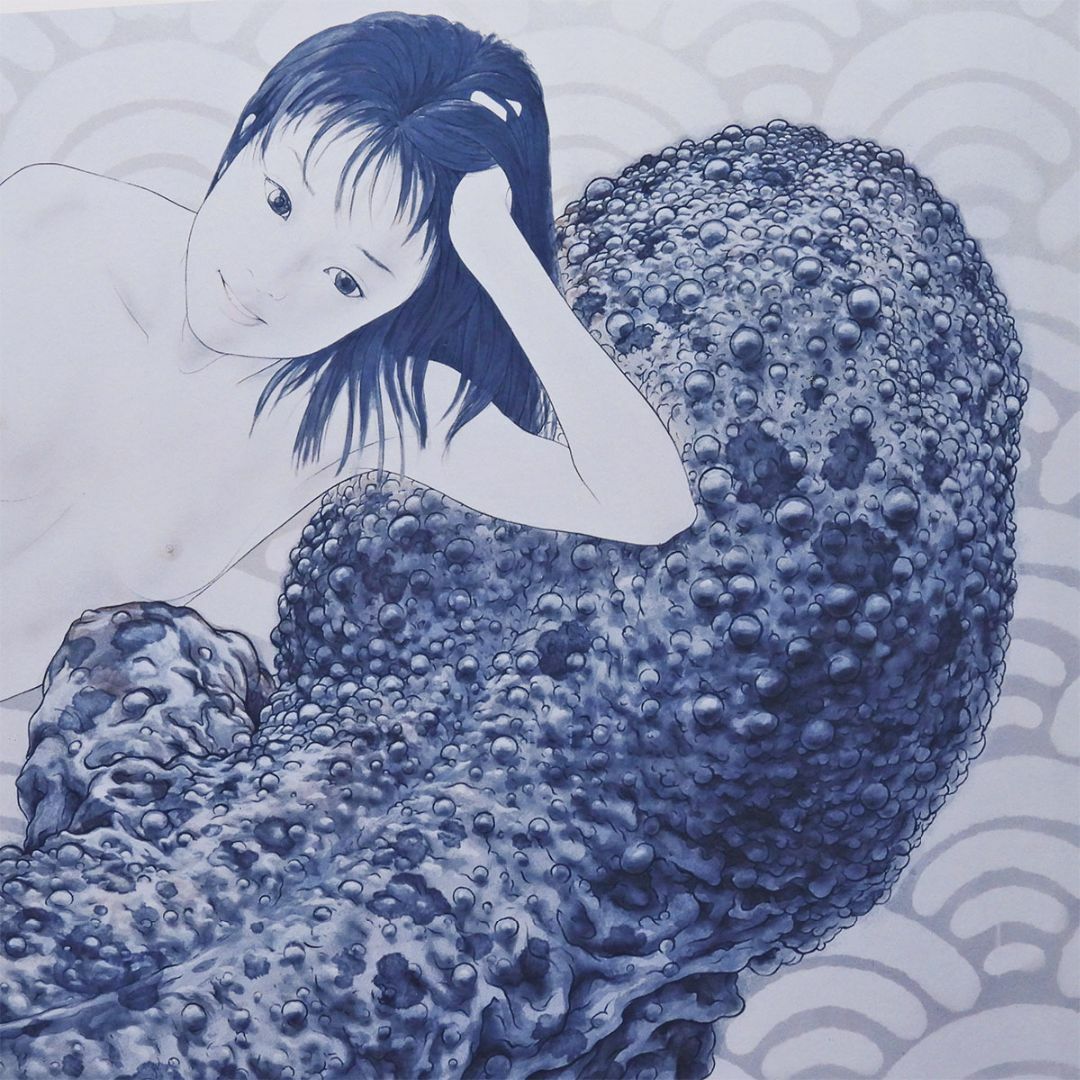 会田誠 大山椒魚 人物画 現代アート 少女 版画 絵画 真作保証 値下げ交渉可能 エンタメ/ホビーの美術品/アンティーク(版画)の商品写真