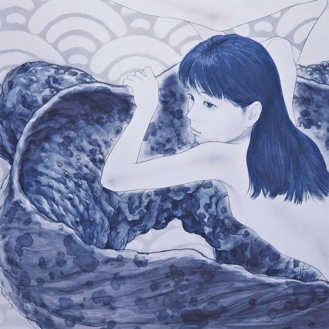 会田誠 大山椒魚 人物画 現代アート 少女 版画 絵画 真作保証 値下げ交渉可能 エンタメ/ホビーの美術品/アンティーク(版画)の商品写真